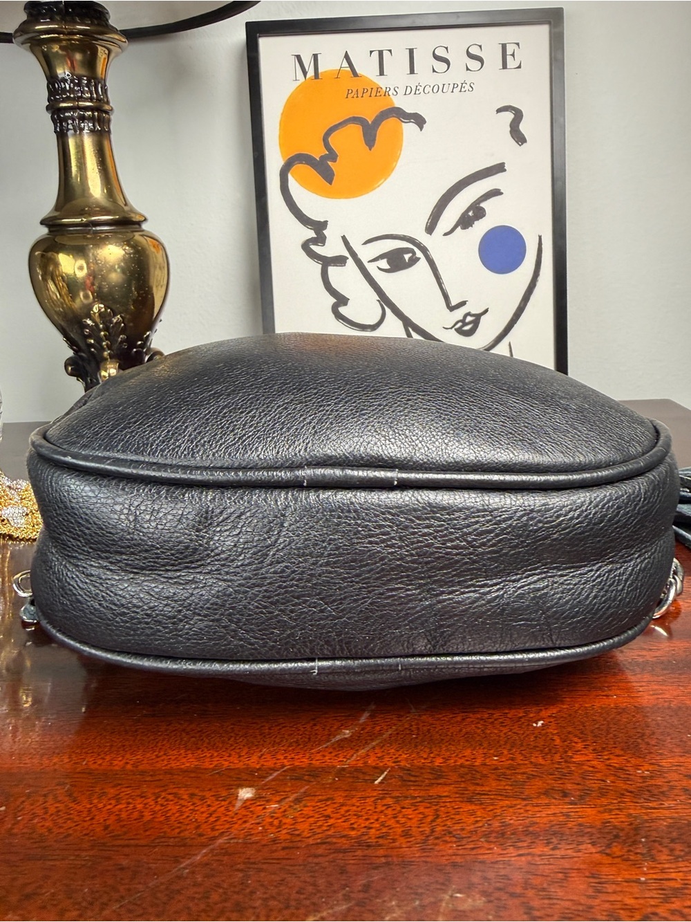Valentino Mario Black Quilted Leather Crossbody Bag - Picture 5 of 7